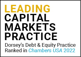 Chambers USA 2022 Leading Capital Markets Practice