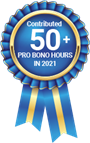Contributed 50+ Pro Bono Hours in 2021