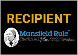 Recipient Mansfield Rule Certified Plus 2021