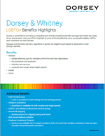 LGBTQ+ Benefits Highlights