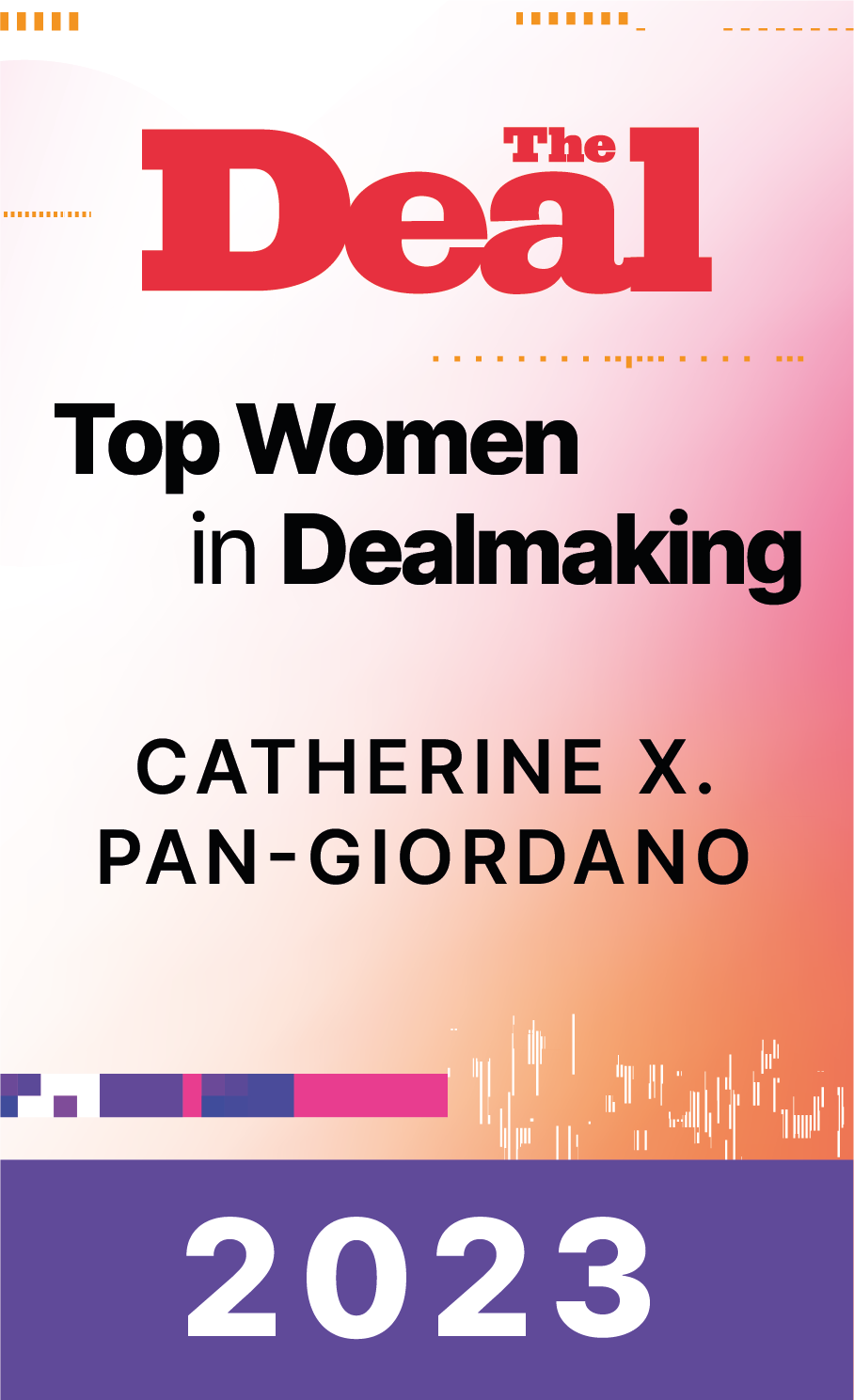Catherine X. Pan-Giordano Top Women in Dealmaking 2023