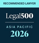 Recommended Lawyer Legal500 Asia Pacific 2026