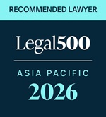 Recommended Lawyer Legal500 Asia Pacific 2026