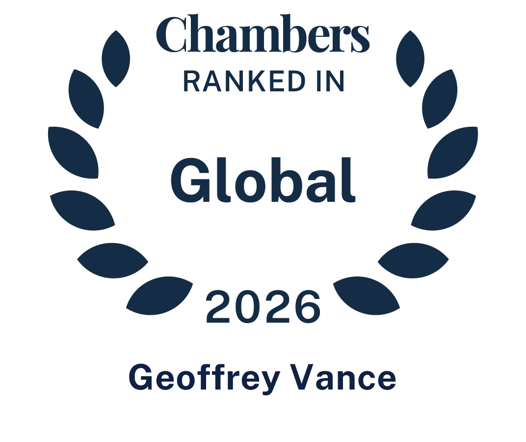 Ranked in Chambers Global - Geoffrey Vance