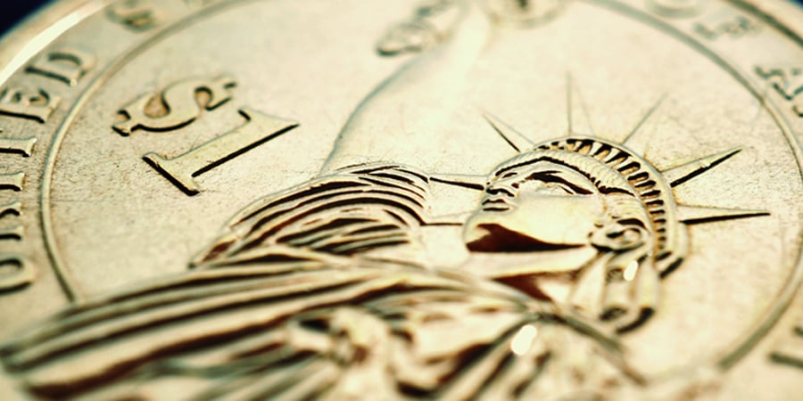 US coin up close