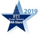 BTI Client Service All Stars 2019 logo