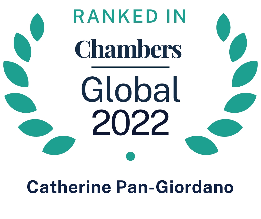 Ranked in Chambers Global 2022 Catherine Pan-Giordano
