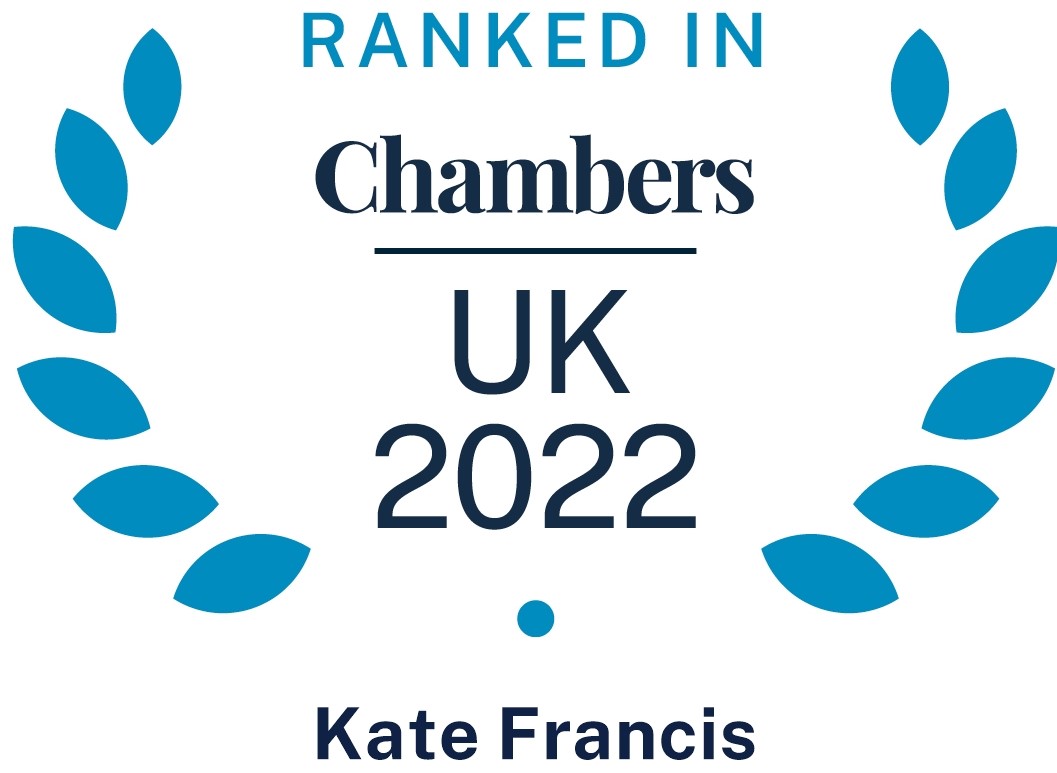 Ranked in Chambers UK 2022 Kate Francis