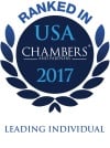 Ranked in USA Chambers 2017 Leading Individual