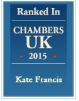 Ranked in Chambers UK 2015 Kate Francis