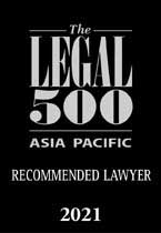 The Legal 500 Asia Pacific Recommended Lawyer 2021