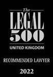 Legal 500 UK Recommended Lawyer 2022