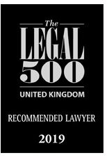 Legal 500 UK Recommended Lawyer 2019