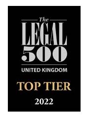 UK Legal 500 Top Tier 2022