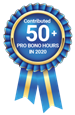 Contributed 50+ Pro Bono Hours in 2020
