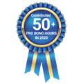 Contributed 50+ Pro Bono Hours in 2020