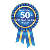 Contributed 50+ Pro Bono Hours in 2020