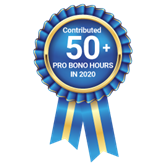 Contributed 50+ Pro Bono Hours in 2020