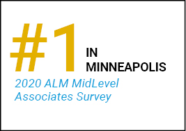#1 in Minneapolis 2020 ALM MidLevel Associates Survey