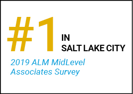 #1 in Salt Lake City 2019 ALM MidLevel Associates Survey