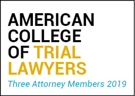 American College of Trial Lawyers-3 Attorney Members 2019