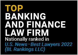 US News Best Lawyers 2022 Top Banking and Finance Law Firm