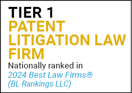 US News Best Lawyers 2021 Tier 1 Patent Litigation Law Firm