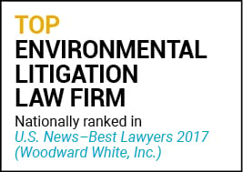 US News Best Lawyers 2017 Top Environmental Litigation Law Firm