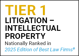 US News Best Lawyers 2021 Tier 1 IP Litigation Firm