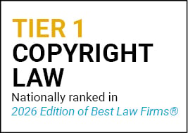 Tier 1 Copyright Law - Nationally Ranked in 2026 Edition of Best Law Firms