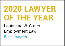 2020 Lawyer of the Year, Louisiana W. Cutler, Employment Law, Best Lawyers