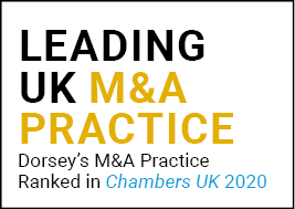 Chambers Leading M&A Practice UK 2020