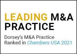 Chambers Leading M&A Practice US 2021