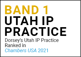 Band 1 Utah IP Practice Chambers USA 2021