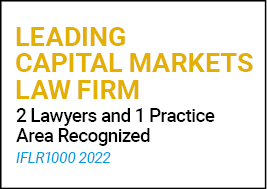 Leading Capital Markets Law Firm IFLR1000 2022