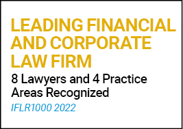 Leading Financial and Corporate Law Firm IFLR1000 2022