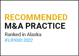 Recommended M&A Practice Ranked in Alaska IRLF1000 2022
