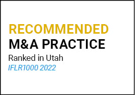 Recommended M&A Practice Ranked in UT IFLR1000 2022