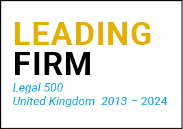 2013-2024 Leading UK Firm-Legal 500