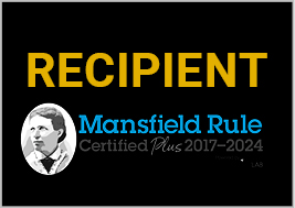 Recipient Mansfield Rule Certified Plus