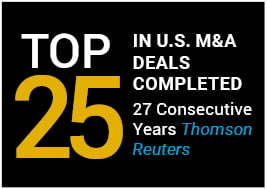 Top 25 US M&A Deals Completed - Thomson Reuters
