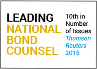 Leading National Bond Counsel #10-Thomson Reuters 2015