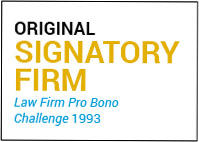 Original Signatory Firm Law Firm Pro Bono Challenge 1993