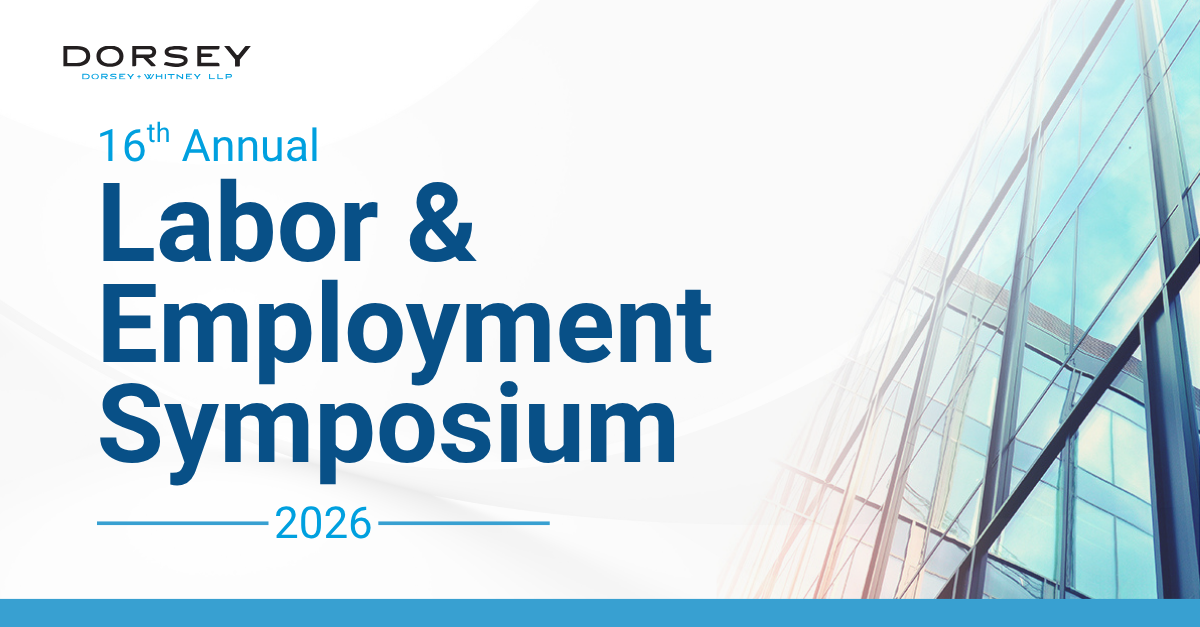 16th Annual Labor & Employment Symposium 2026