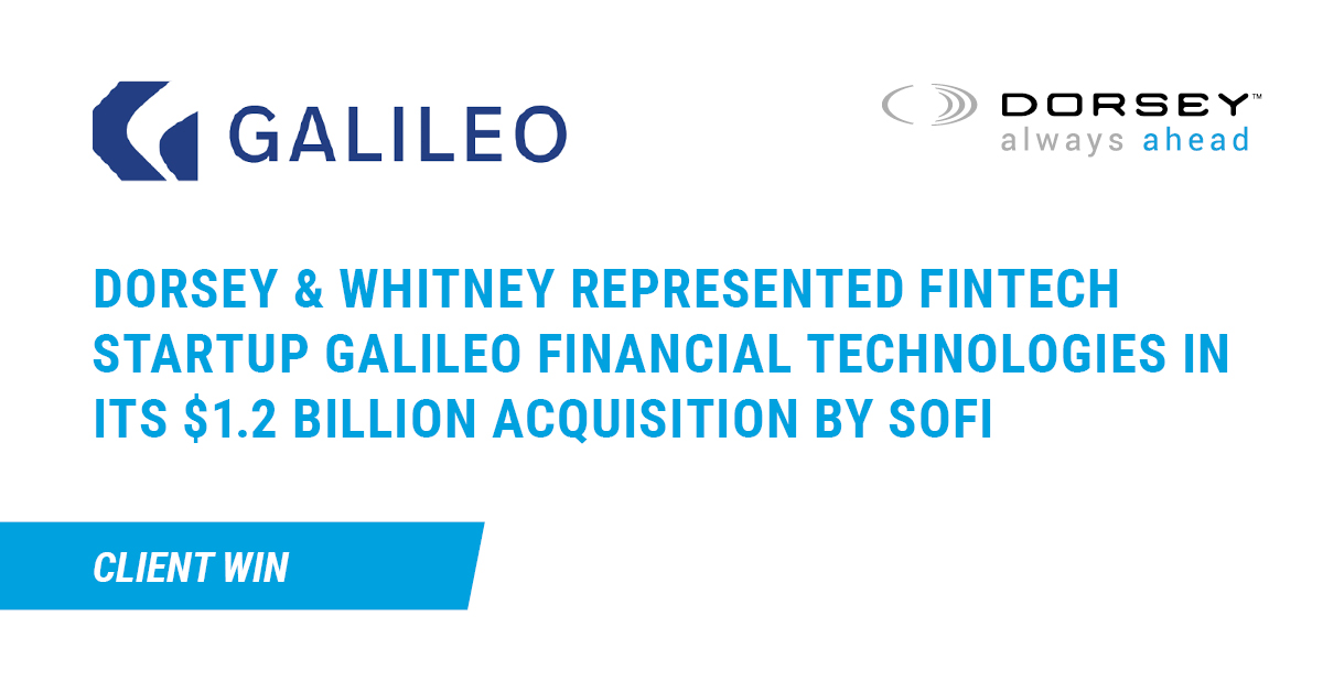 Galileo SoFi Acquistion 1.2 billion