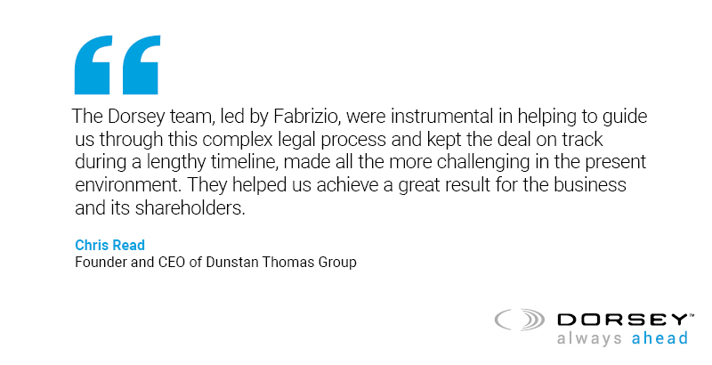 Dunstan Thomas Group Deal