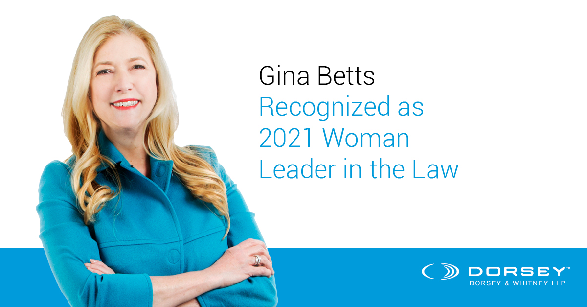 Gina Betts Woman Leader in the Law