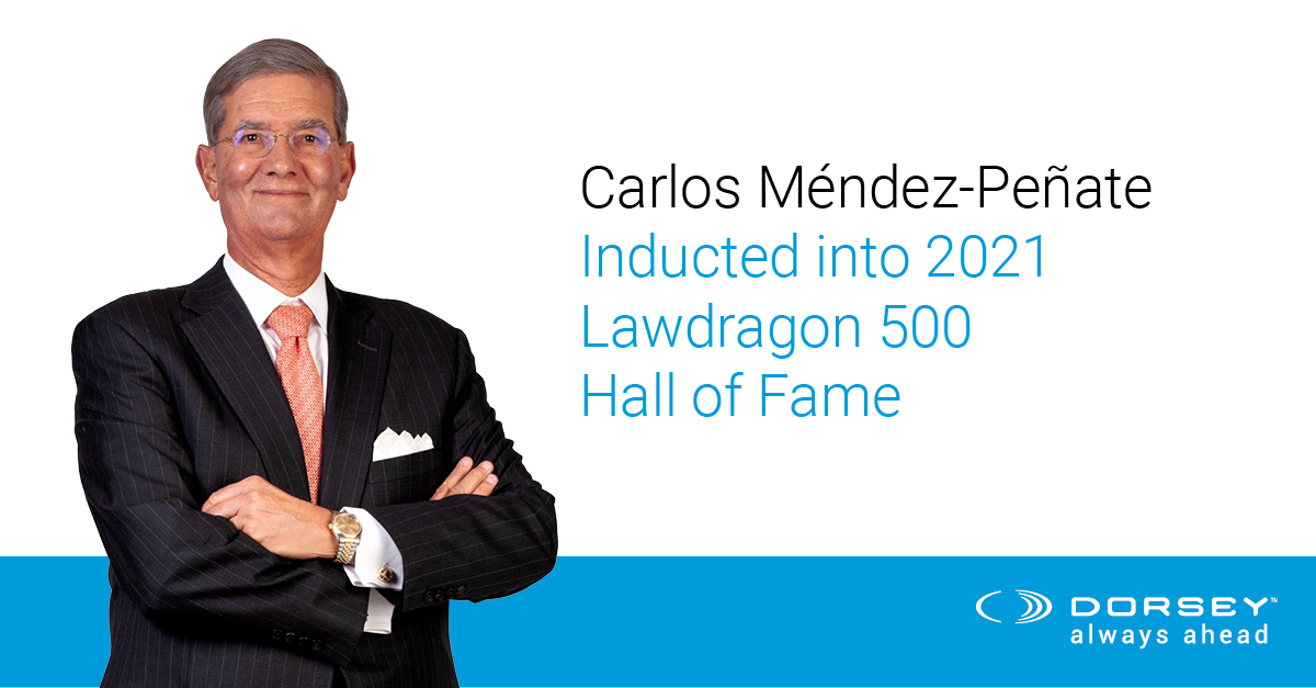 Carlos Mendez Penate Lawdragon 500 Hall of Fame