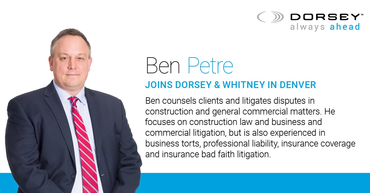 Ben Petre joins Dorsey