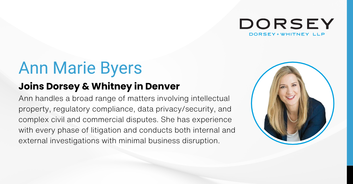 Ann Marie Byers Joins Dorsey